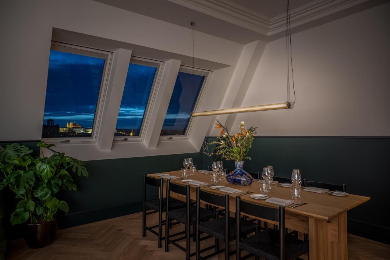 Almanac X Alcron Prague Hotel Exterior photo The dining room at the top of the hotel